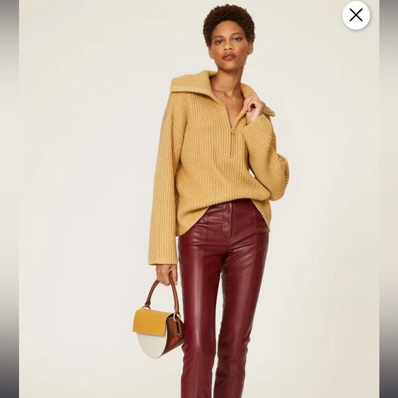 Sweet Baby Jamie Yellow 1/2 Zip Sweater XS Flaw - Picture 1 of 7